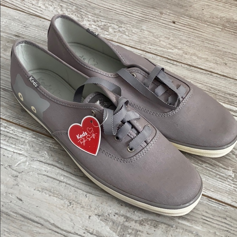Keds Taylor Swift Sneaky Cat Shoes Sneakers Gray